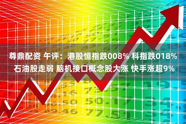 尊鼎配资 午评：港股恒指跌008% 科指跌018% 石油股走弱 脑机接口概念股大涨 快手涨超9%