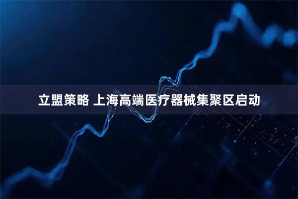 立盟策略 上海高端医疗器械集聚区启动
